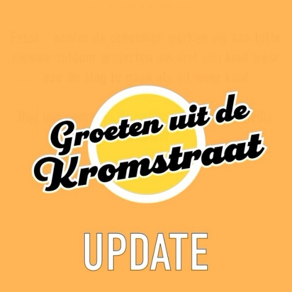 We stoppen met warm bezorgen aan huis. Maar geen paniek! We gaan gewoon door met take away wandelingen, leuke borrelpakketten, bier- en wijnproefquizen en voordeurconcerten. <br />
<br />
Dus ga snel, naar www.groetenuitdekromstraat.nl!<br />
<br />
Pssst... achter de schermen w