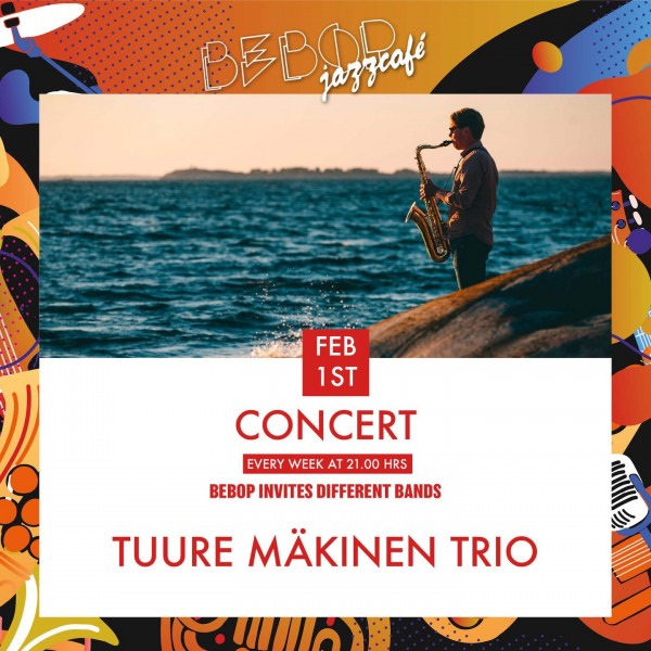 CONCERT ON 01.02.2023 | @Tuuremakinen | Starting at 9PM | Tuure Mäkinen is a Finnish saxophonist who, after his conservatory time in The Hague, continued his musical adventure back in Finland.<br />
During his Benelux tour he will give the best of himself with 