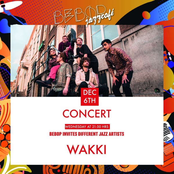 6TH OF DECEMBER ✨ | @wakkiband | Jazzfunk fusionband Wakki combines energetic funk with the freedom of jazz and inspirations from countless cultures and styles. <br />
<br />
Wakki is a rollercoaster ride through a universe forged by the energy of funk and the freedo