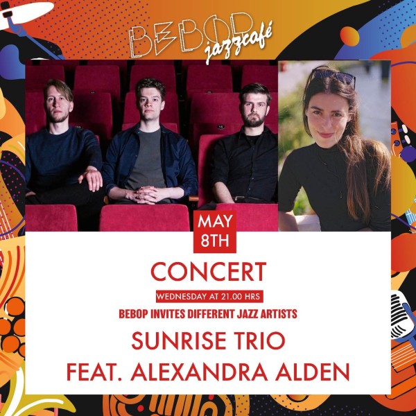 MAY 8TH | @sunrise_trio @alexandraaldenn | Maltese-born Alexandra Alden, like many, is on a search for belonging. She navigates ironic tales about the end of the world, the gentle wisdom of the butterfly effect as well as the immensity and beauty of natur
